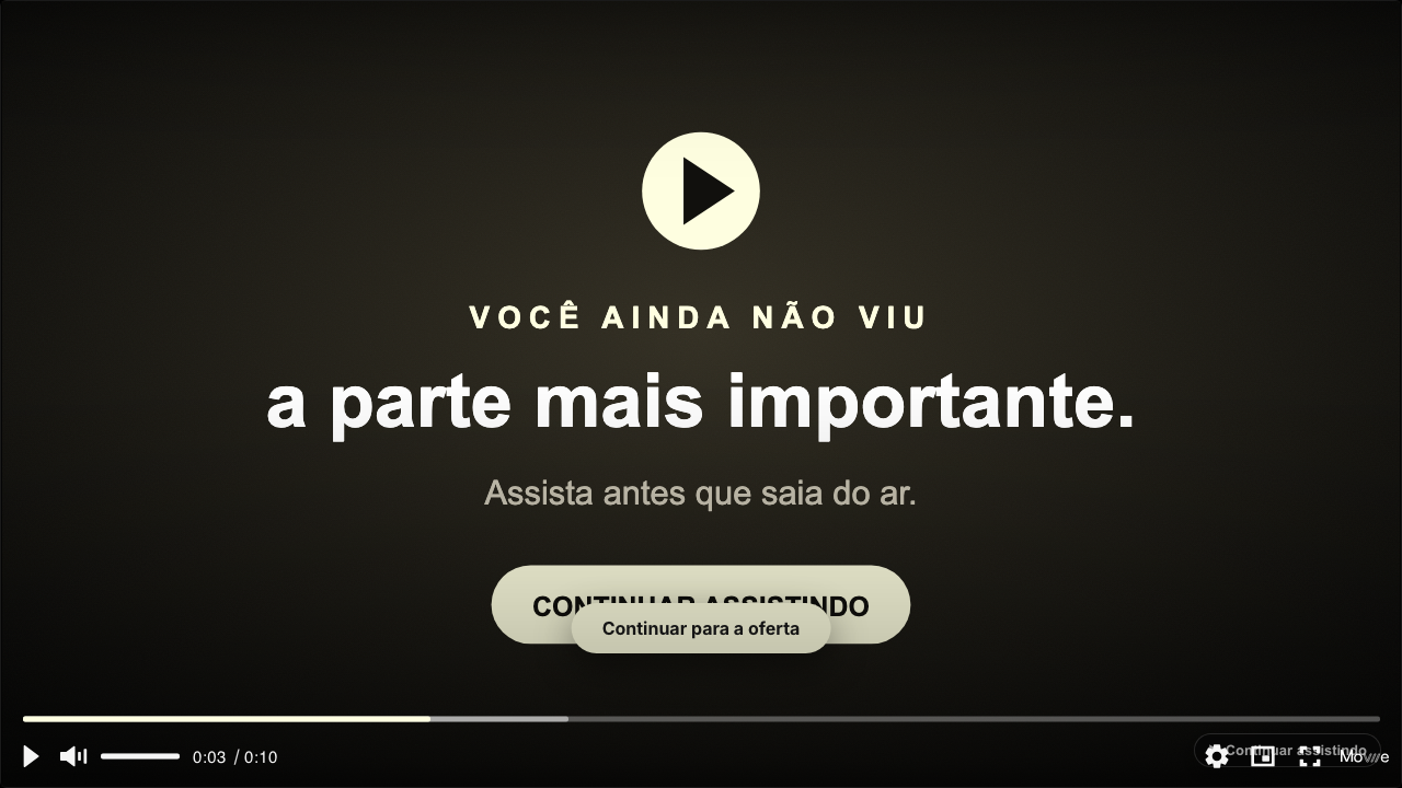 PauseBoost mostrado sobre el player después de una pausa dentro del intervalo configurado